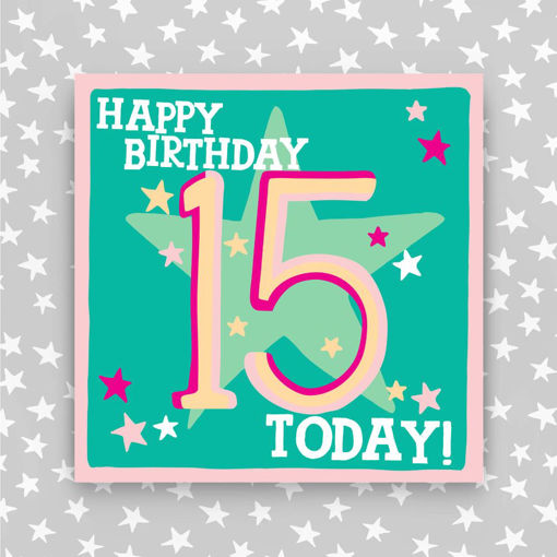 Picture of HAPPY BIRTHDAY 15 TODAY PINK